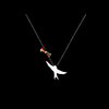 Cotton necklace Swallow.