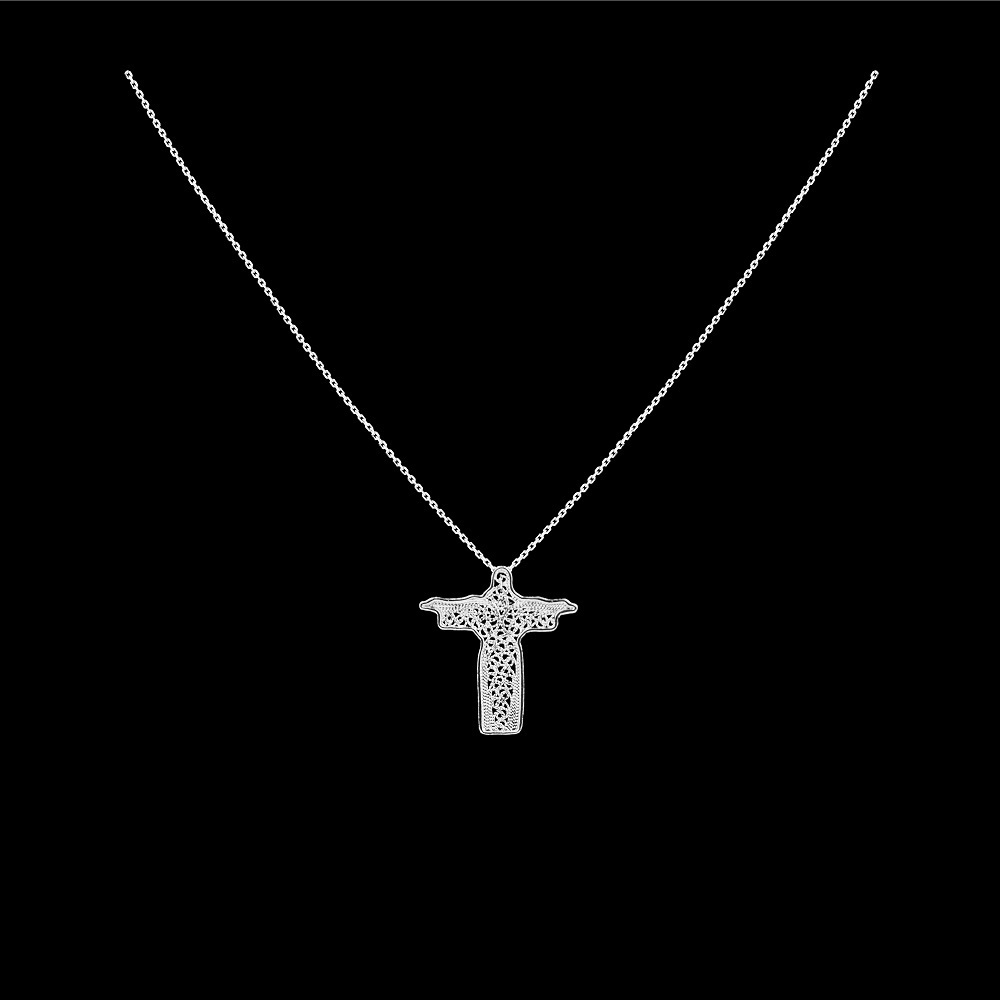 Fio Cristo Rei em Filigrana.