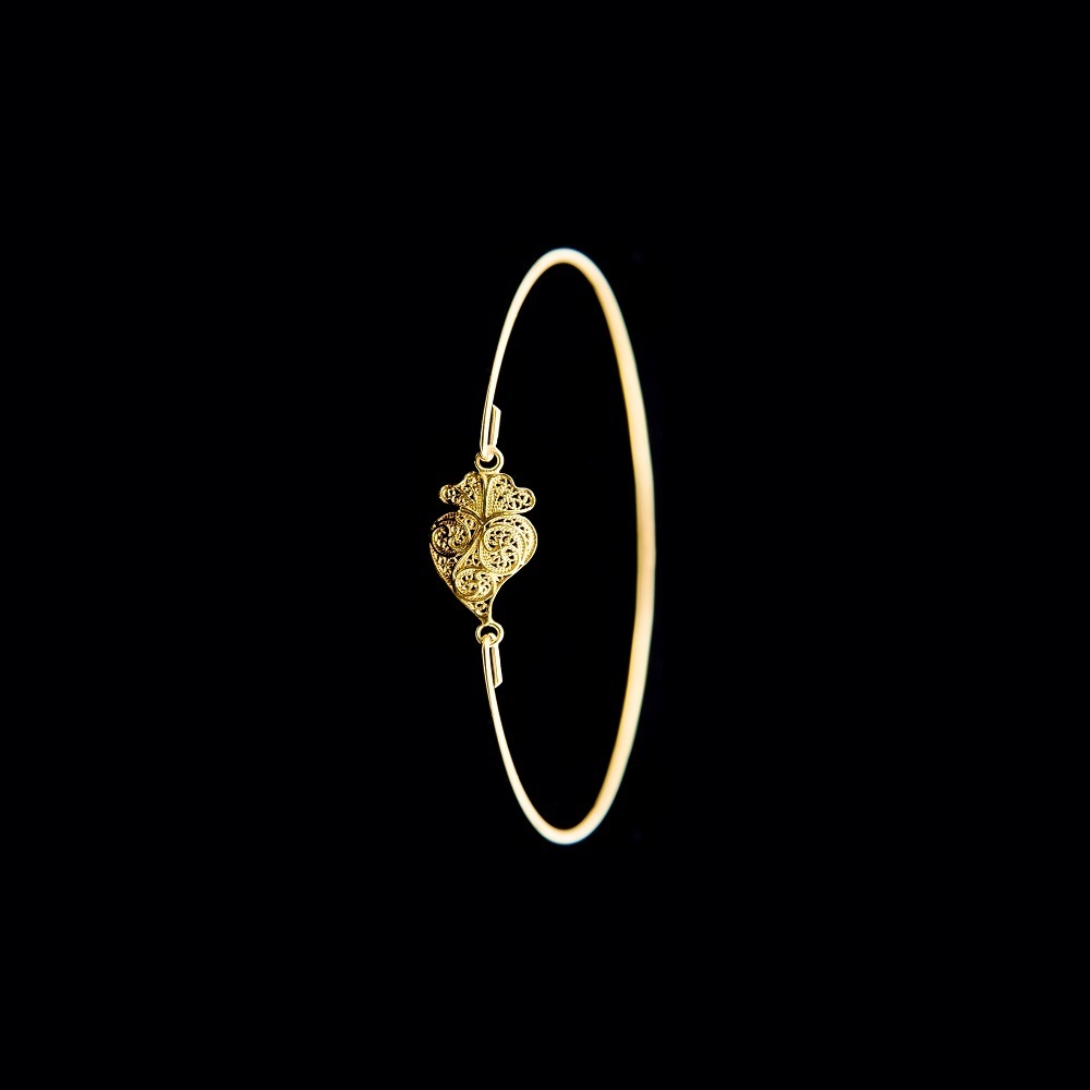 Bracelete Coração de Viana em Filigrana.