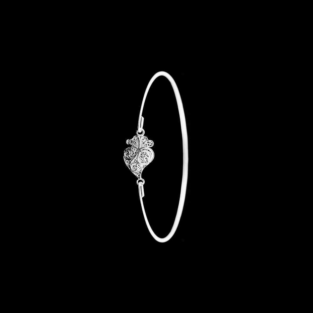 Bracelete Coração de Viana em Filigrana.