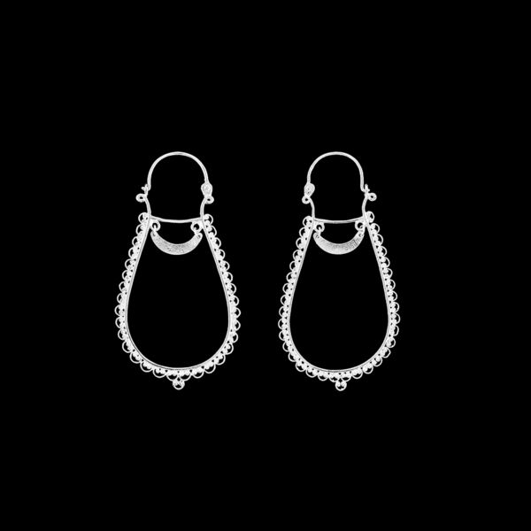 Hoops Earrings "Filigree Laces”