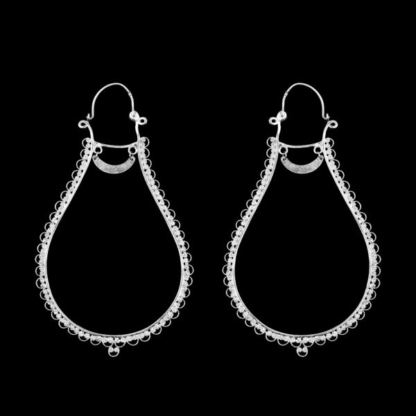 Hoops Earrings "Filigree Laces”