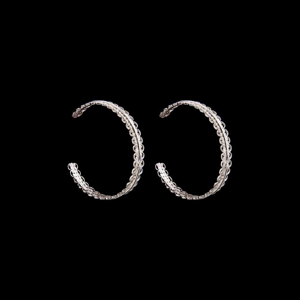Hoops in Silver 