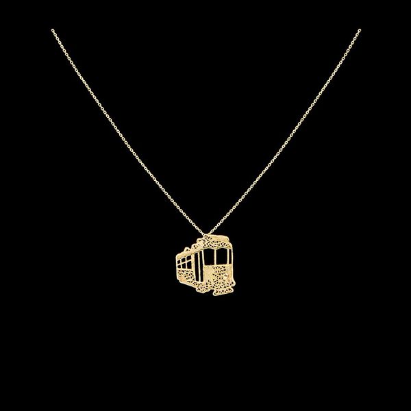 Necklace "Eletric train".