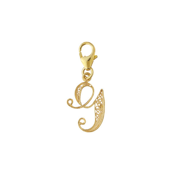 Letter G silver gold plated