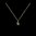 Necklace Letter B silver gold plated