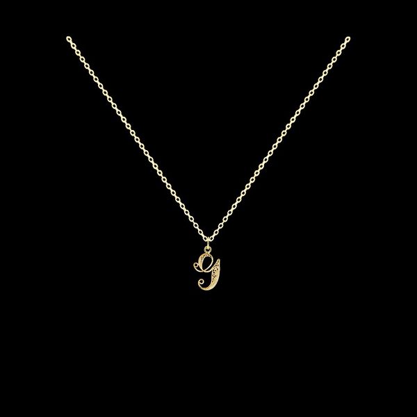 Necklace Letter G silver gold plated