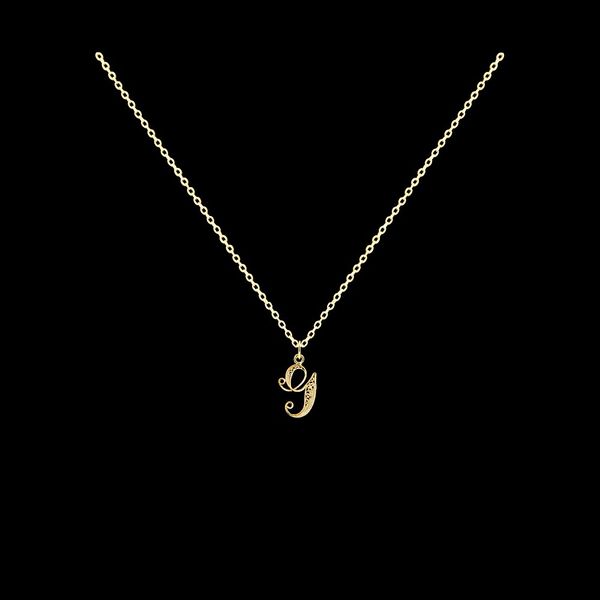 Necklace Letter G silver gold plated