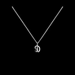 Necklace Letter D silver