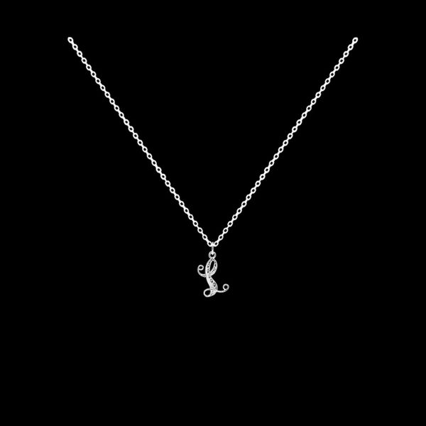 Necklace Letter L silver