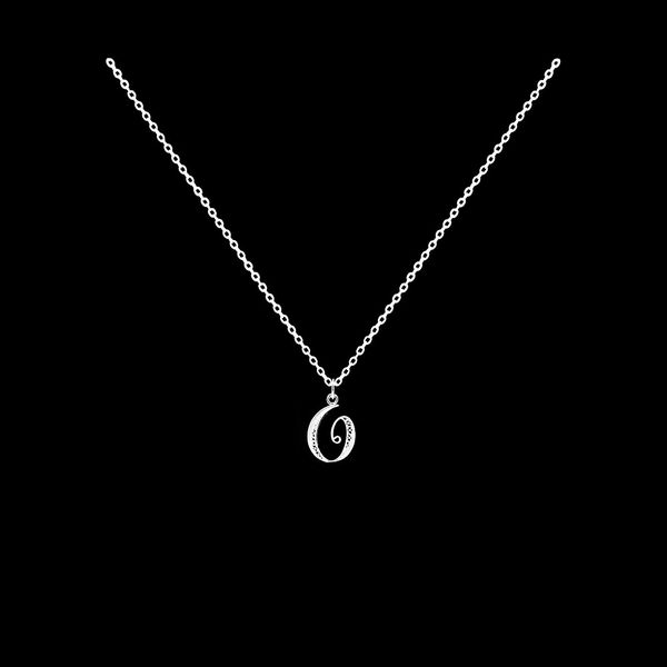Necklace Letter O silver