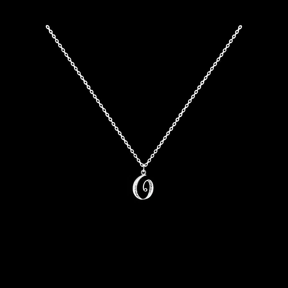 Necklace Letter O silver