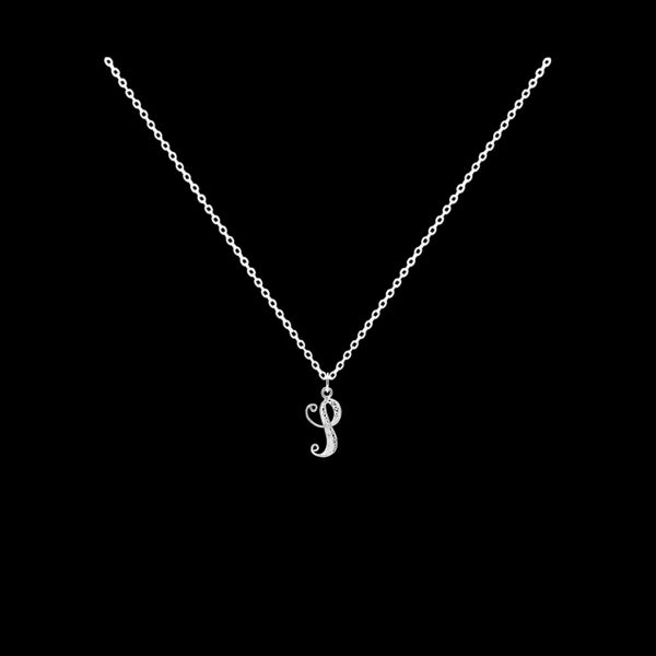 Necklace Letter S silver