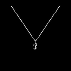 Necklace Letter S silver
