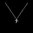 Necklace Letter V silver