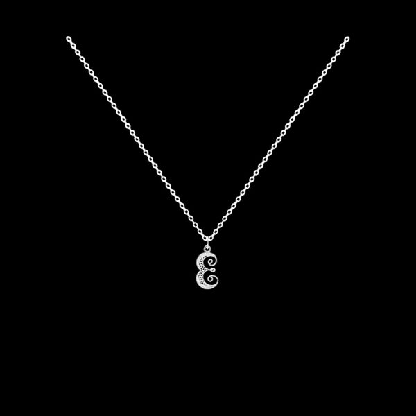 Necklace Letter E silver