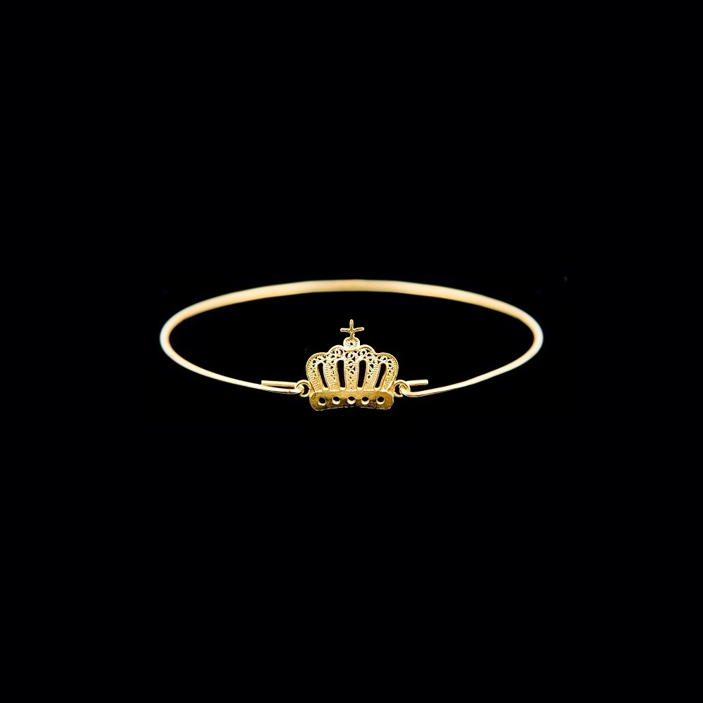 Bracelete Coroa em Filigrana.