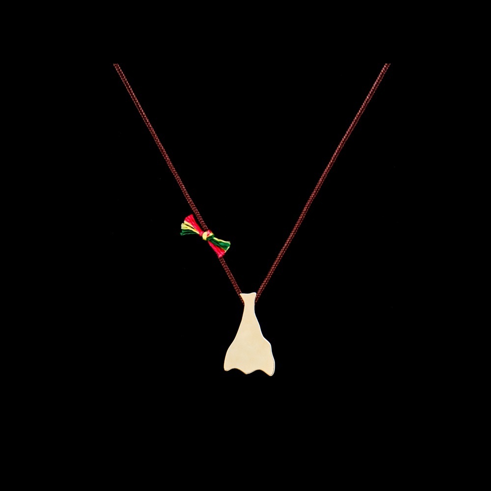 Cotton Necklace with Codfish.