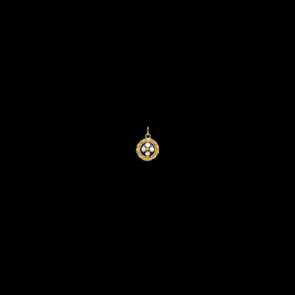 Medal of Portuguese Jewelry in Enamel and Silver Gold plated