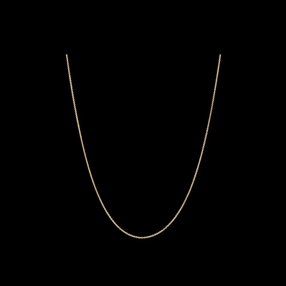 Fine Sterling Silver Gold plated Necklace,  40 cm plus 5 cm Extension.
