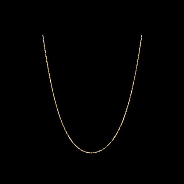 Necklace Rolo Chain narrow in Silver Gold plated,short
