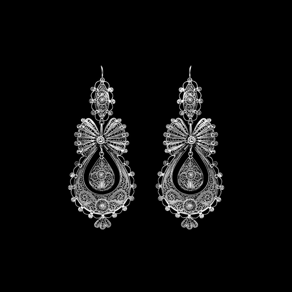 Earrings "To Princess" with 8 cm.