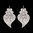Earrings "Viana's Heart" with 8 cm. Premium Collection.