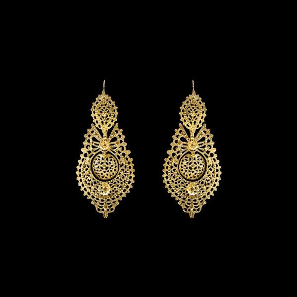 Earrings "To Queen" with 7,5 cm.
