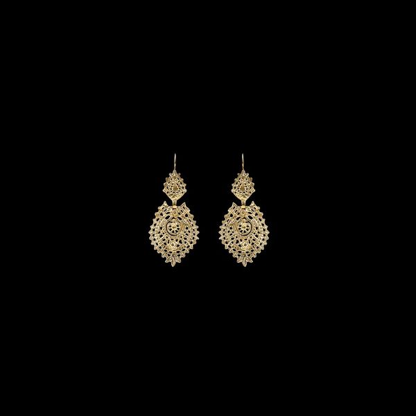 Earrings "To Queen" with 3,5 cm.