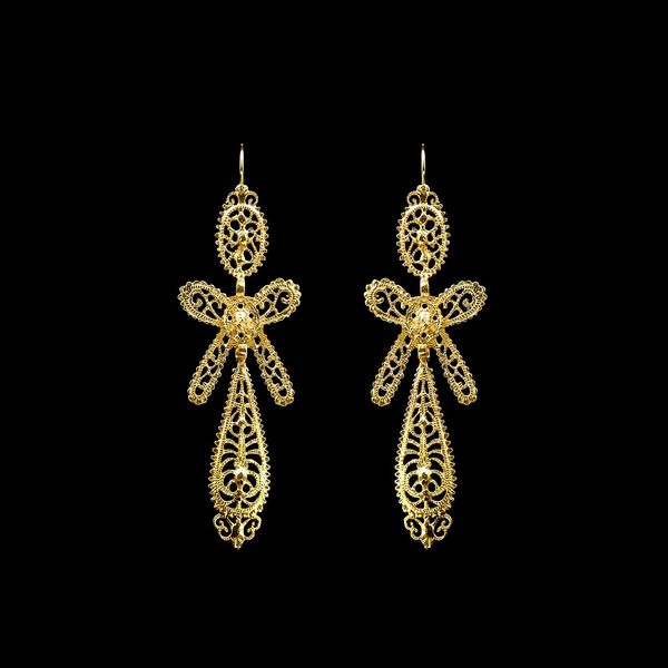 Earings "To King" with 6,5 cm.