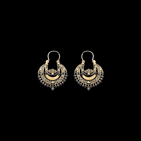 Brincos "Arrecadas de Viana" de 3,5 cm.