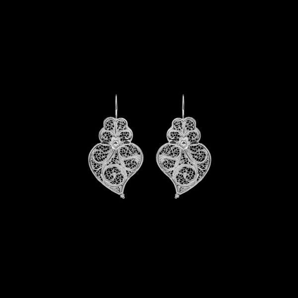 Earrings "Viana´s Heart" with 3 cm.