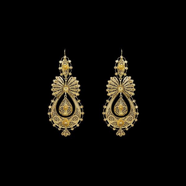 Earrings "To Princess" with 8 cm.