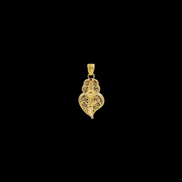 Medalha Coração de Viana 2cm PD
