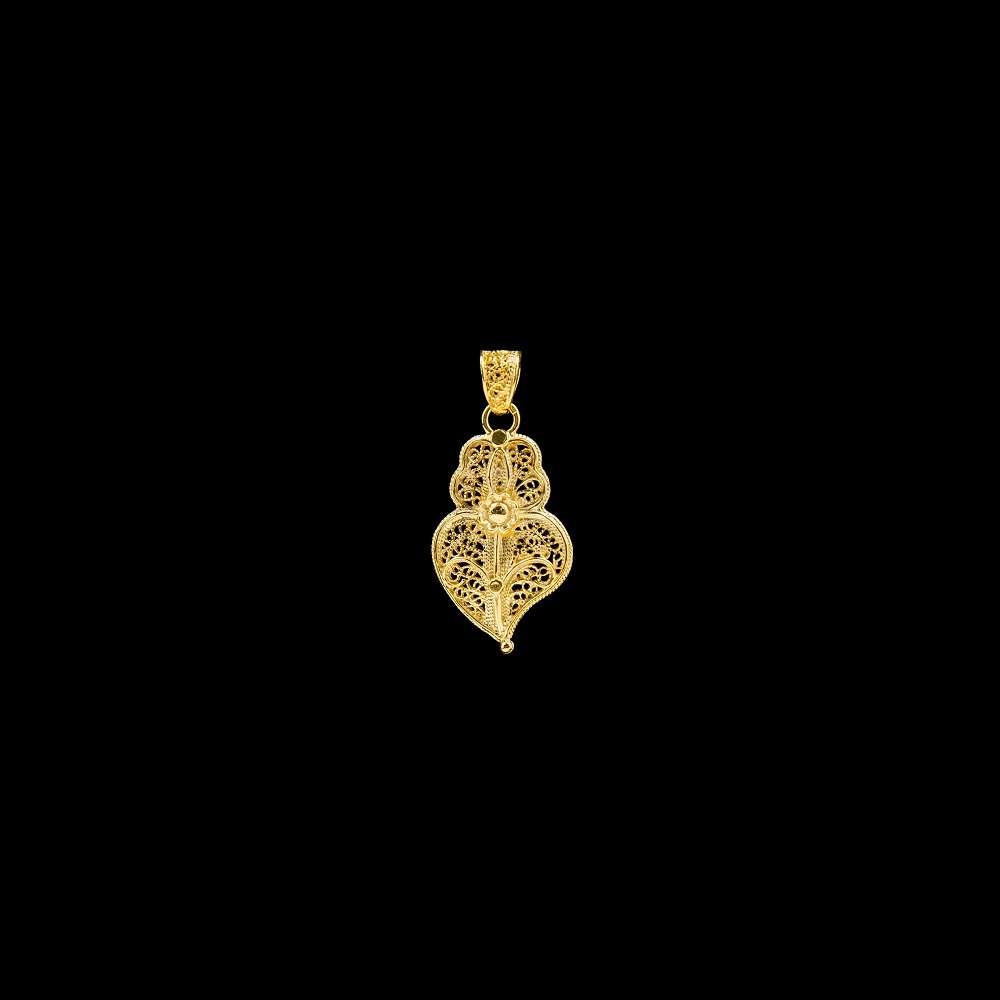Medalha Coração de Viana 2cm PD