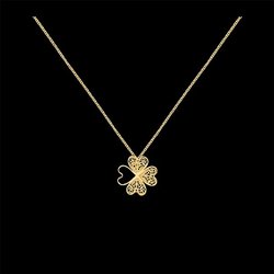 Necklace "Clover flower".