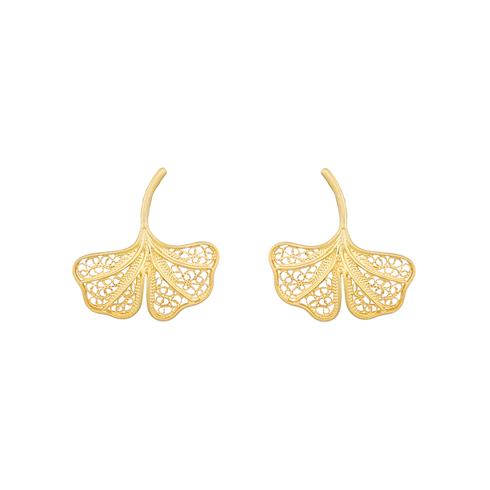 Earrings "Biloba".