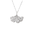 Necklace "Ginkgo Biloba"in Silver