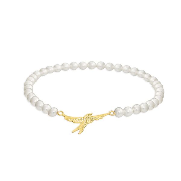 Pearls Bracelet  "Swallow", Portuguese Filigree