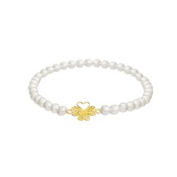 Pearls Bracelet  "Clover Flower"