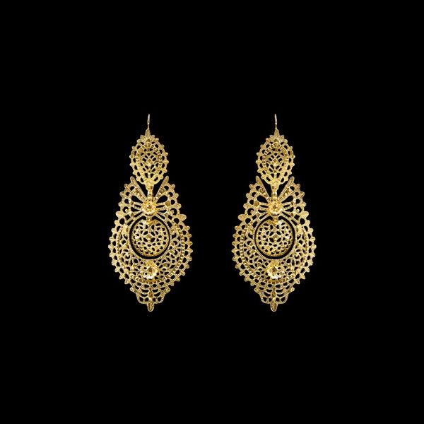 Earrings "Queen" with 7,5 cm.