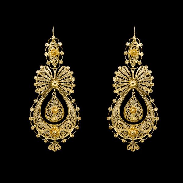 Earrings "To Princess" with 8 cm.