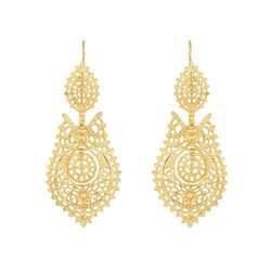 Earrings "Queen" with 6,5 cm.