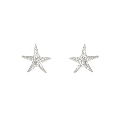 Sea Star Earrings in Silver