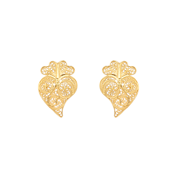 Earrings "Viana´s Heart" with 1,5 cm cm.
