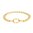 Bracelet Silver Gold Plated in Curb Chain