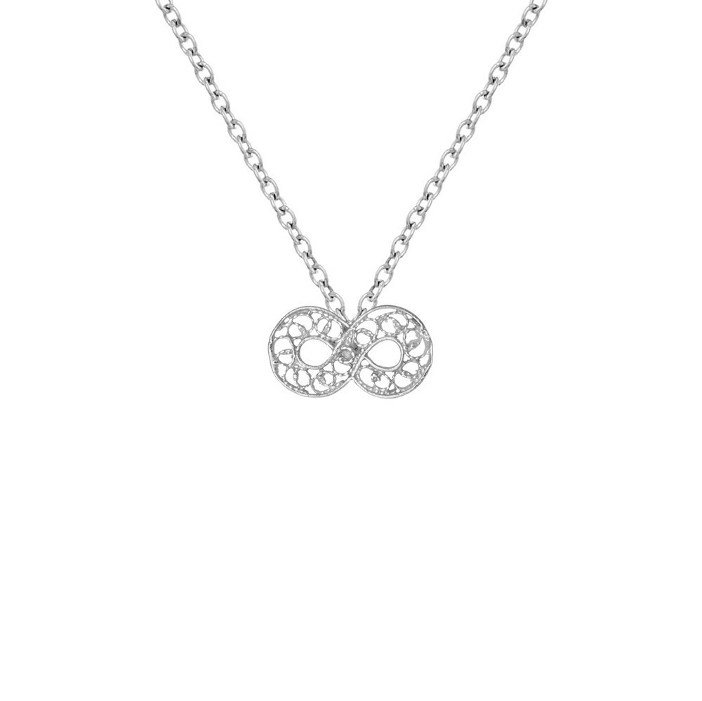 Necklace "Filigree Infinit" in Silver