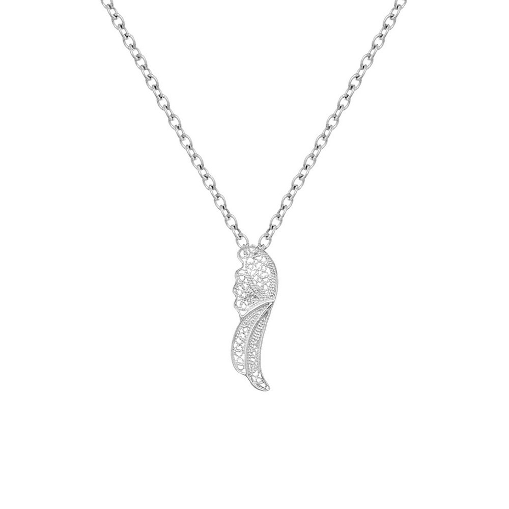 Necklace "Filigree Wing" in Silver