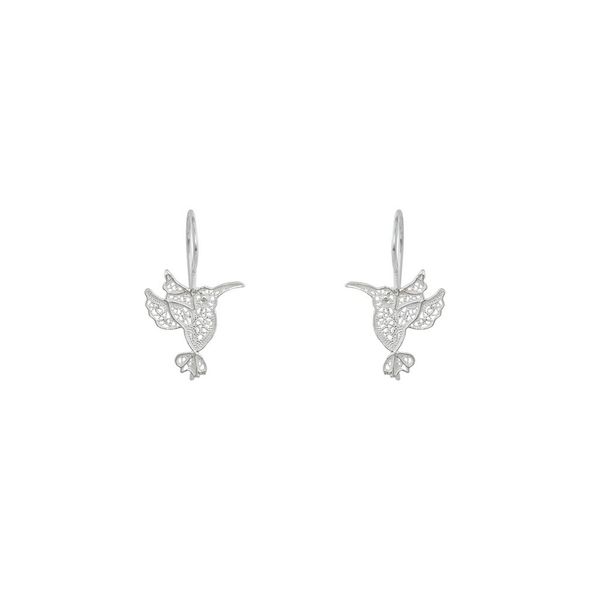Hummingbird Earrings in Silver