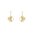 Clover Flower Earrings in Silver Gold Plated